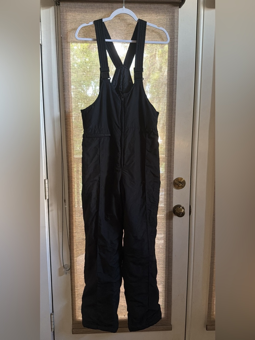 Black Women's Insulated Bib Snow Overalls